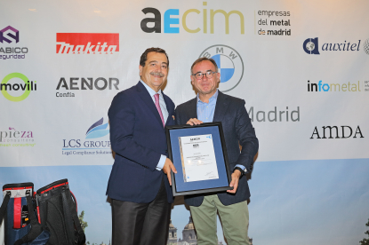 Aenor certifica la huella de carbono del Torneo de Golf de Aecim