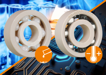 Materiales para rodamientos de bolas resistentes a químicos y temperaturas de hasta 150 °C