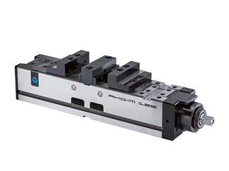 Mordaza de doble amarre para la sujeción simultánea centrada de dos piezas con hasta 40 KN