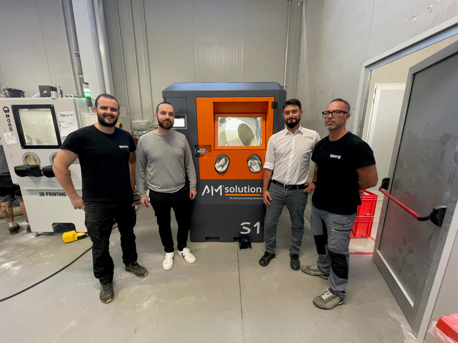 Weerg reduce más del 60% del tiempo de ciclo con tecnologías de postprocesado de AM Solutions  