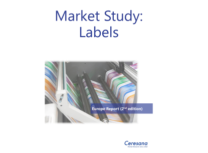 Ceresana prevé que el consumo de etiquetas de papel y plástico en Europa aumente un 1,5% anualmente