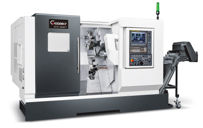 Goodway Serie GTZ, con doble cabezal y doble torreta