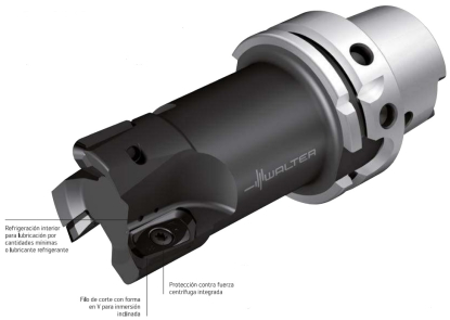 Fresa de ramping para el mecanizado de aleaciones forjables de aluminio para aeronáutica