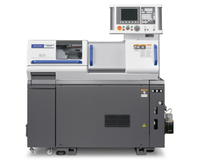 Torno de cabezal móvil R04 de Cincom para piezas pequeñas de alta precisión