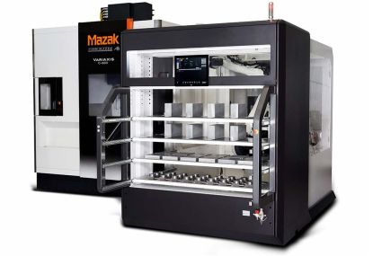 Centro de mecanizado de 5 ejes Variaxis C-600 de Mazak con automatización