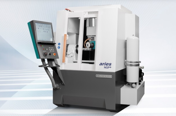 Afiladora de 5 ejes CNC para la producción y el afilado de herramientas aries NGP+ de Schneeberger
