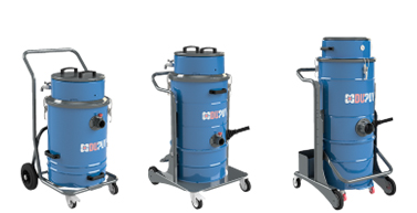 Gama de aspiradores industriales con aire comprimido DU-PUY