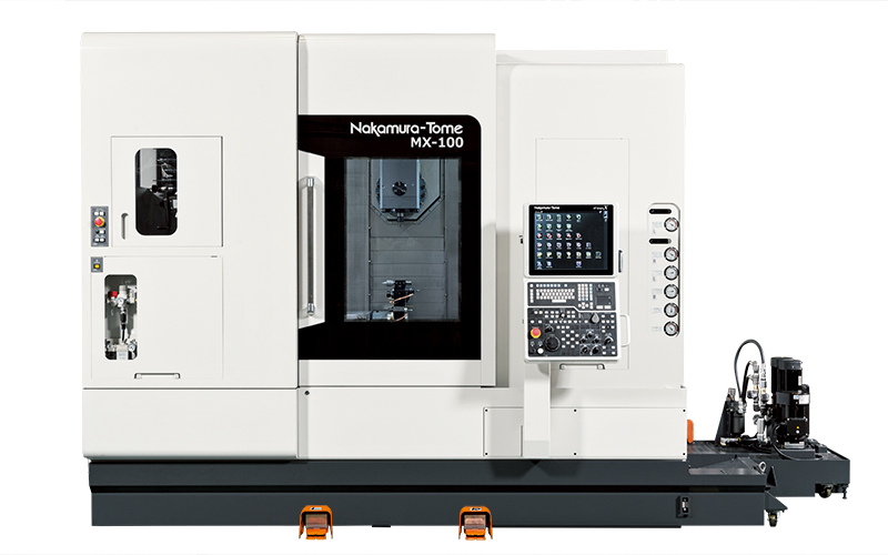 Máquina multitarea CNC con husillos gemelos opuestos: MX-100 de Nakamura-Tome