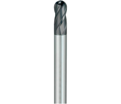 Fresa con 4 hélices para el mecanizado de acabado de alta eficacia de materiales endurecidos