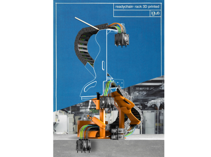 igus desarrolla un bastidor a medida para cadenas portacables mediante fabricación aditiva