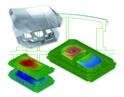 El software AutoForm-ToolDeflect permite compensar la deformación elástica de la herramienta