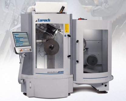 Centro de servicio compacto para afilar y biselar hojas de sierra de metal circulares