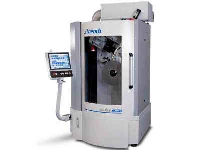 Máquina para afilado, redentado y biselado profundos de hojas de sierra circulares