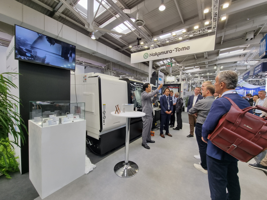 Demostraciones de la máquina más rápida y primicia mundial de Nakamura-Tome Y-100V en EMO 2023