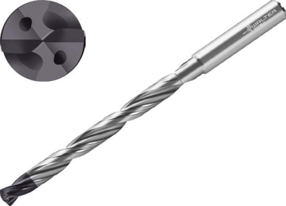 Broca de metal duro integral con una mayor productividad y seguridad de proceso