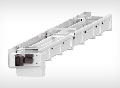 Transportador de cinta de solapas para virutas metálicas largas y cortas