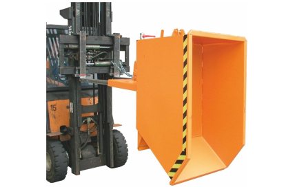 Recipiente para virutas de 500 l con chapa intermedia perforada