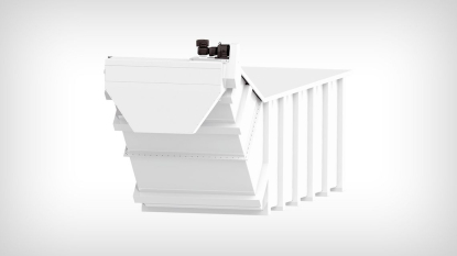 Transportador de cinta rascadora adecuado para mecanizado húmedo