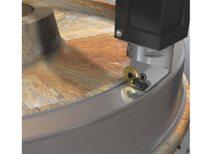 Plaquitas redondas para el torneado de llantas de ferrocarril