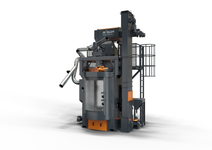 Granalladora con cabina giratoria