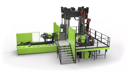 Máquina de moldeo por inyección vertical para componentes de gran tamaño