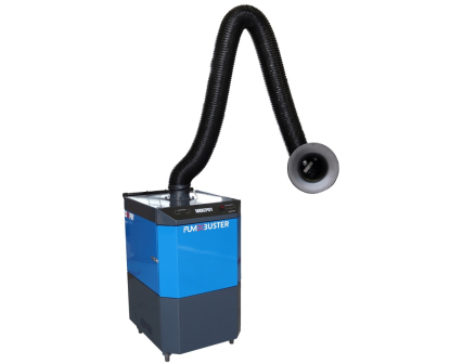 Extractor de humos compacto con carbón activado para aplicaciones químicas y de soldadura