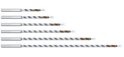 Broca con canales de refrigeración interna de disposición helicoidal