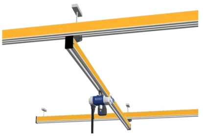 Puente grúa monorraíl de peso reducido