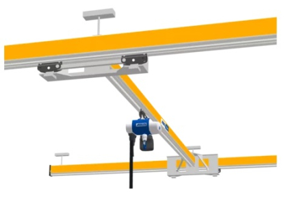 Puente grúa monorraíl que aprovecha al máximo la altura de la nave