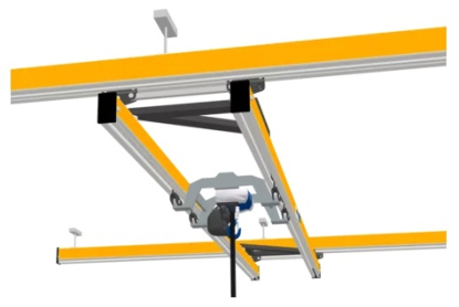 Puente grúa birraíl con grandes capacidades de carga y longitudes de la viga puente