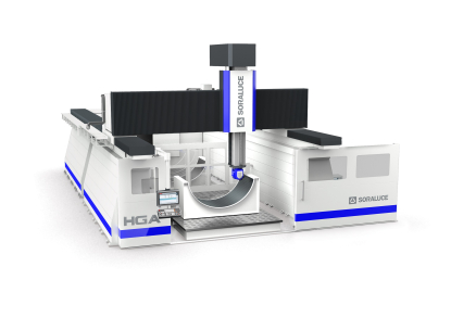 Fresadora gantry de travesaño alto para mecanizado de materiales compuestos y aluminio