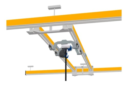 Puente grúa birraíl con grandes distancias de suspensión