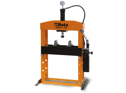 Prensa hidráulica de banco con pistón móvil de 10 t