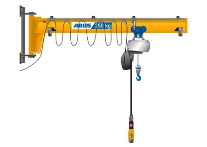 Grúa pluma mural con una capacidad de carga de hasta 0,5 t