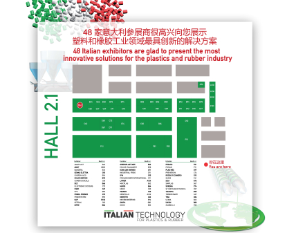 Más de 40 empresas italianas participarán en el pabellón de Amaplast en Chinaplas