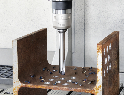 Solución de taladrado Iscar Sumocham IHP-BD para mecanizado de perfiles de vigas