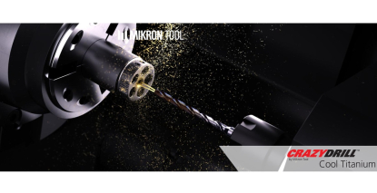 Gama completa de CrazyDrill Cool Titanium de Mikron Tool