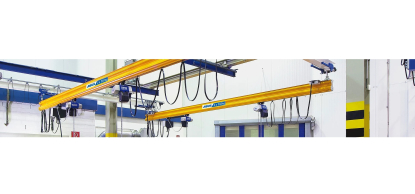 Grúa monorraíl para transporte de materiales en toda la superficie