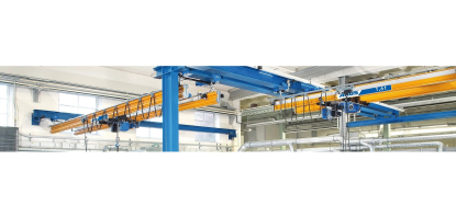 Puente grúa birraíl con gran capacidad de carga