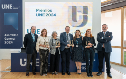 La Asociación Española de Normalización entrega los Premios UNE de Normalización 2024
