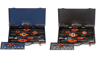 Juegos de herramientas para roscar en caja de chapa