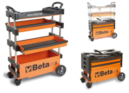 Carro portaherramientas compacto y extensible