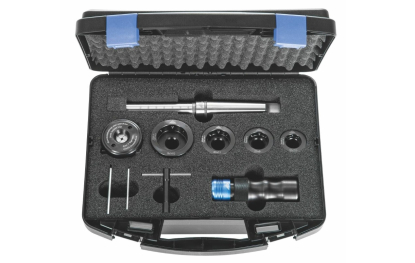 Juego de soportes para machos de roscar y terrajas