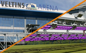 Componentes de plástico de igus garantizan un guiado fiable de los cables en el Veltins Arena