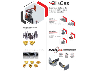 Expansión de línea de torneado de roscas para la industria del petróleo y el gas