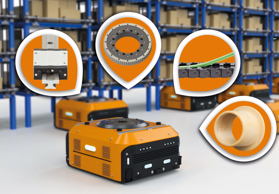 igus muestra cómo mejorar el rendimiento de los AGV