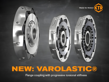 Acoplamiento de brida de alta flexibilidad con rigidez torsional progresiva