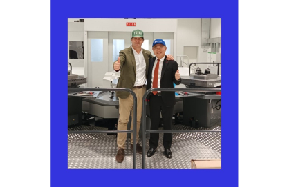 Daunert celebra en familia la aceptación en Soraluce de su máquina Yasda YBM 8T-80RP