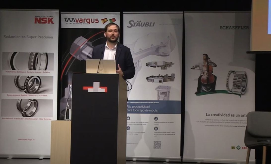 Potenciación de la rentabilidad mediante automatización en máquinas CNC, ponencia de José Ángel Pelegay de HOFFMANN Group en las Jornadas de celebración del 50 Aniversario de IMHE