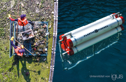 igus colabora con Plastic Fischer en la recogida de residuos plásticos de ríos de la India